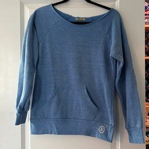 OG off the shoulder Pure Barre sweatshirt.